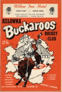 Kelowna Buckaroos 1968-69 program cover
