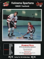 Kelowna Spartans 1990-91 program cover