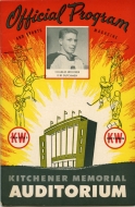 Kitchener-Waterloo Dutchmen 1954-55 program cover
