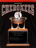 Knoxville Cherokees 1991-92 program cover
