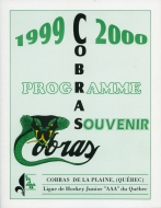 La Plaine Cobras 1999-00 program cover