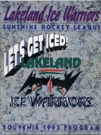 Lakeland Ice Warriors 1993-94 program cover