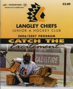 Langley Chiefs 2006-07 program cover