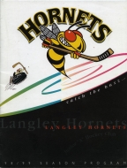 Langley Hornets 1998-99 program cover