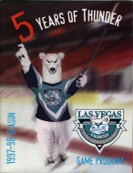 Las Vegas Thunder 1997-98 program cover