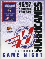 Lethbridge Hurricanes 1996-97 program cover