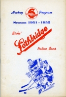 Lethbridge Native Sons 1951-52 program cover