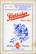 Lethbridge Native Sons 1952-53 program cover