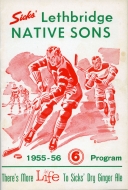 Lethbridge Native Sons 1955-56 program cover
