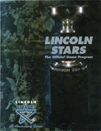Lincoln Stars 2000-01 program cover