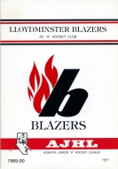 Lloydminster Blazers 1989-90 program cover