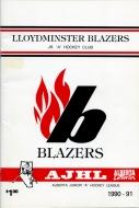 Lloydminster Blazers 1990-91 program cover