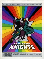 London Knights 1994-95 program cover