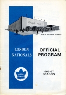 London Nationals 1966-67 program cover