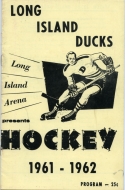 Long Island Ducks 1961-62 program cover