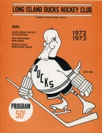 Long Island Ducks 1972-73 program cover