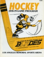 Los Angeles Blades 1978-79 program cover