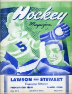 Louisville Stars 1953-54 program cover
