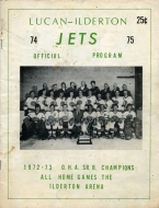 Lucan-Ilderton Jets 1974-75 program cover
