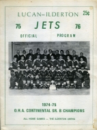 Lucan-Ilderton Jets 1975-76 program cover