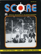 Maine Mariners 1977-78 program cover