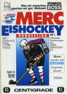 Mannheim ERC 1993-94 program cover