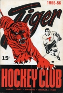 Medicine Hat Tigers 1955-56 program cover