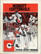 Merritt Centennials 1974-75 program cover