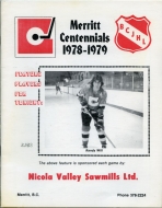 Merritt Centennials 1978-79 program cover