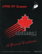 Merritt Centennials 1998-99 program cover