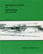 Michigan State University 1974-75 program cover