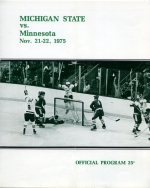 Michigan State University 1975-76 program cover