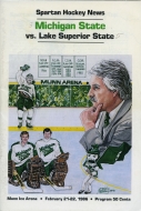 Michigan State University 1985-86 program cover