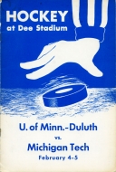 Michigan Tech 1965-66 program cover