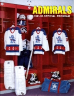 Milwaukee Admirals 1991-92 program cover