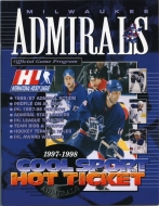 Milwaukee Admirals 1997-98 program cover