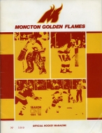 Moncton Golden Flames 1984-85 program cover