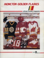 Moncton Golden Flames 1985-86 program cover