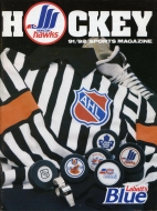 Moncton Hawks 1991-92 program cover