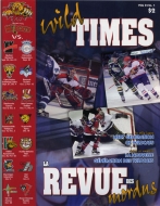 Moncton Wildcats 1998-99 program cover