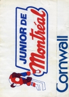 Montreal Juniors 1975-76 program cover