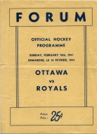 Montreal Royals 1950-51 program cover