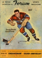 Montreal Royals 1958-59 program cover