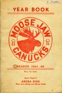 Moose Jaw Canucks 1945-46 program cover