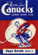 Moose Jaw Canucks 1954-55 program cover