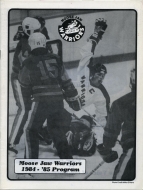 Moose Jaw Warriors 1984-85 program cover