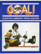 Muskegon Lumberjacks 1984-85 program cover