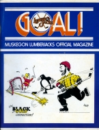 Muskegon Lumberjacks 1987-88 program cover