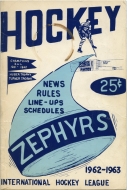 Muskegon Zephyrs 1962-63 program cover