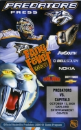 Nashville Predators 2000-01 program cover